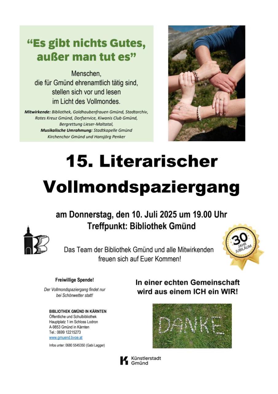 15. Literarischer Vollmondspaziergang