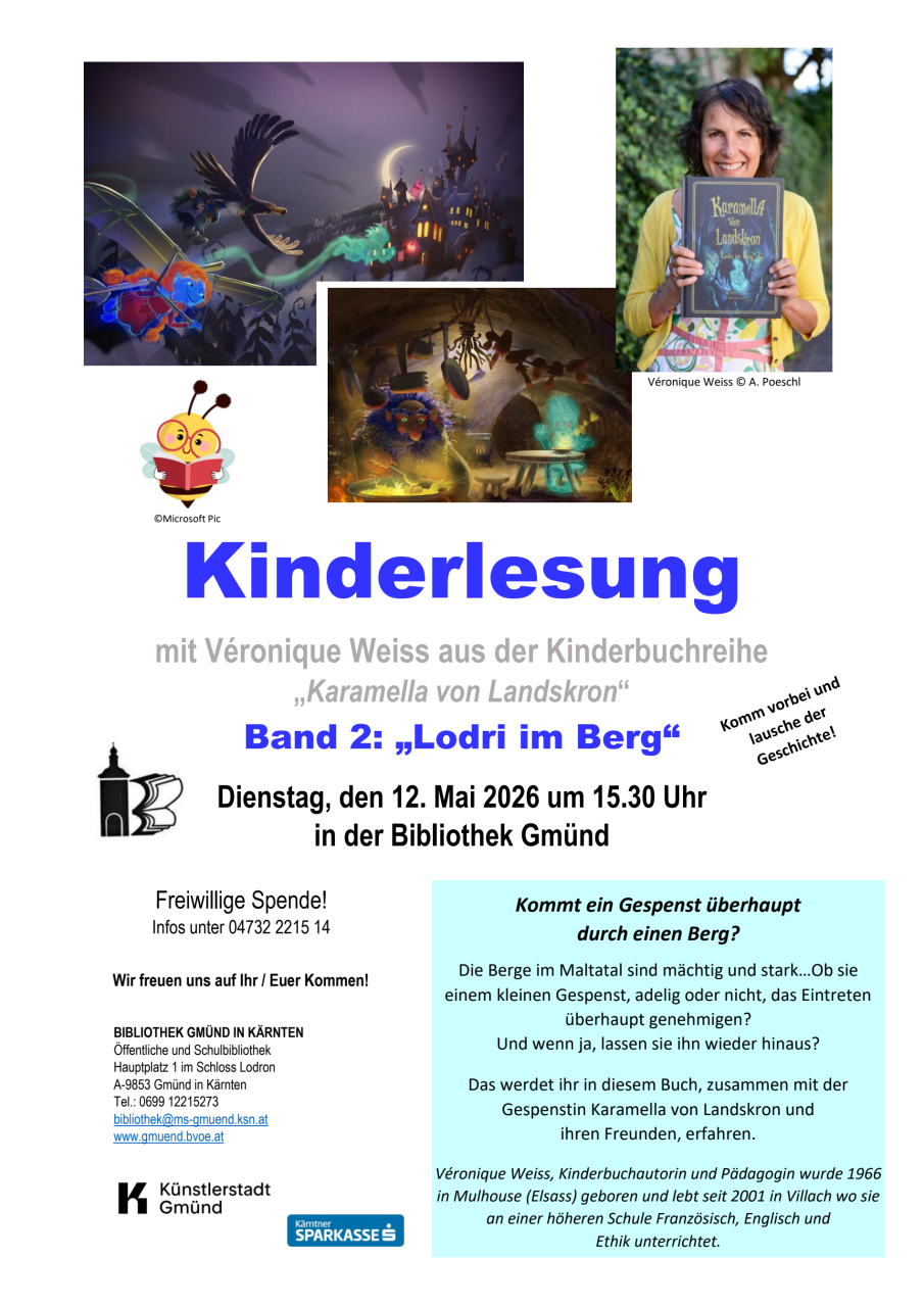 Lesung Kinderlesung 2026 mit Veronique Weiss