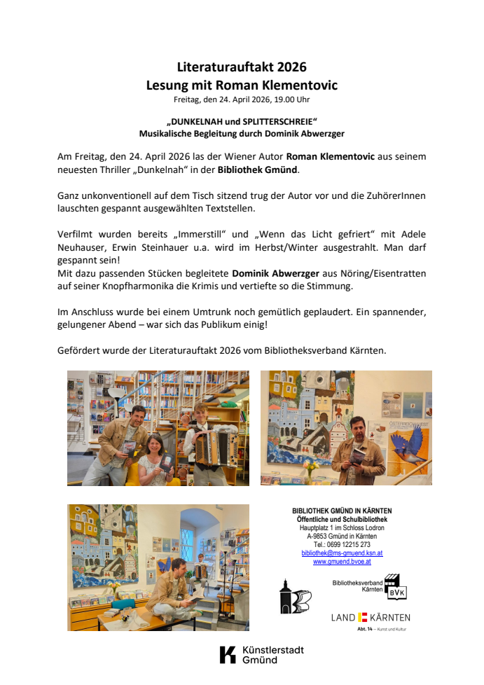 Nachbericht Literaturauftakt 2026